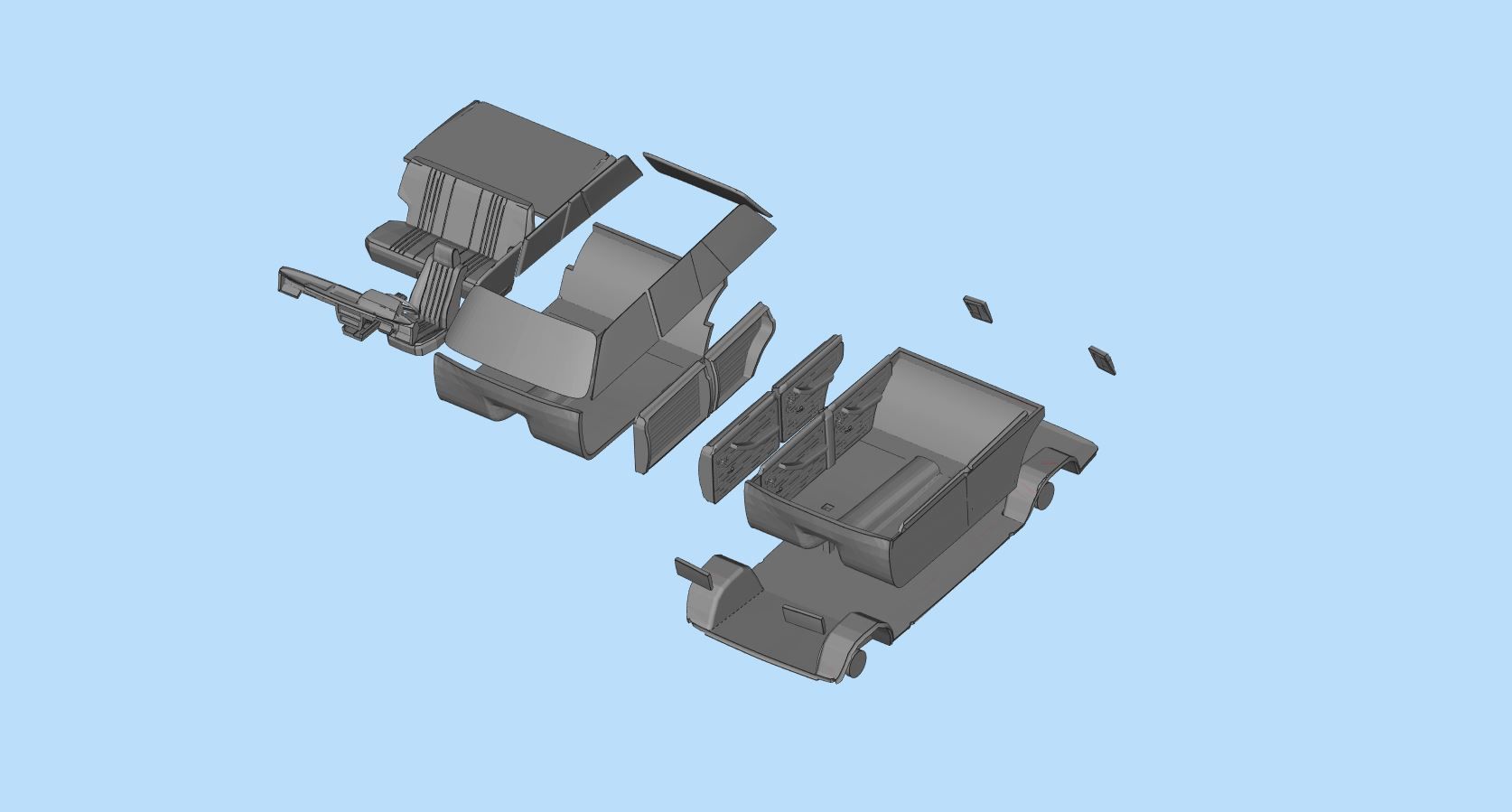 PrintablesSTL Lada Riva Nova Signet 2104 Classic Cars 3D print model_10