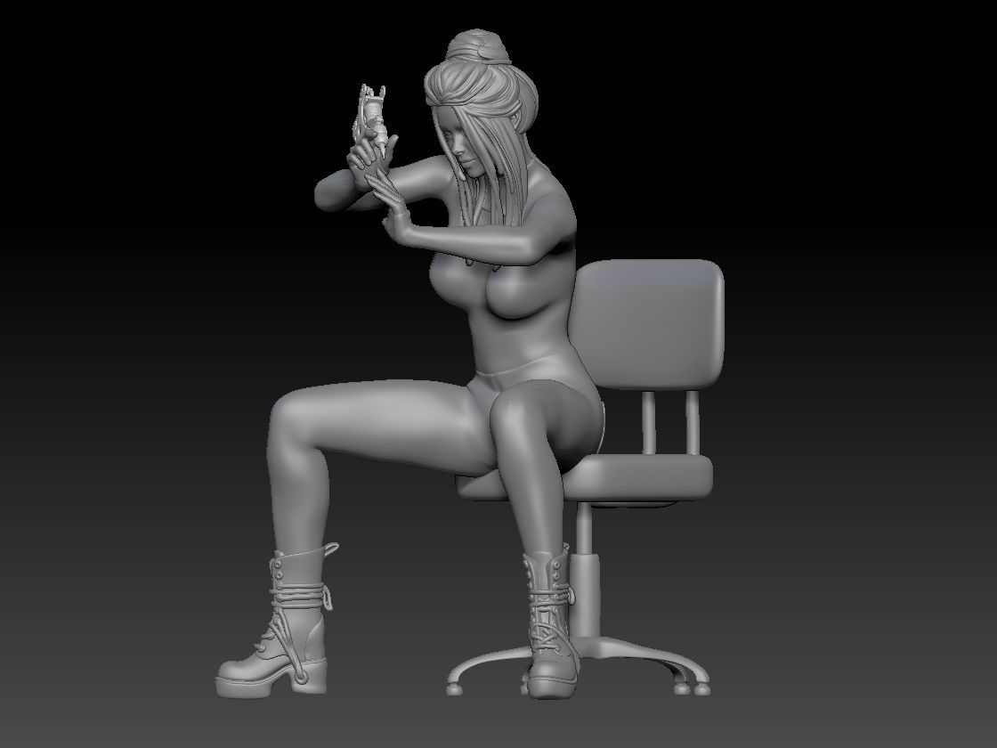 TATTOO STUDIO GIRL 1 3D print model_1