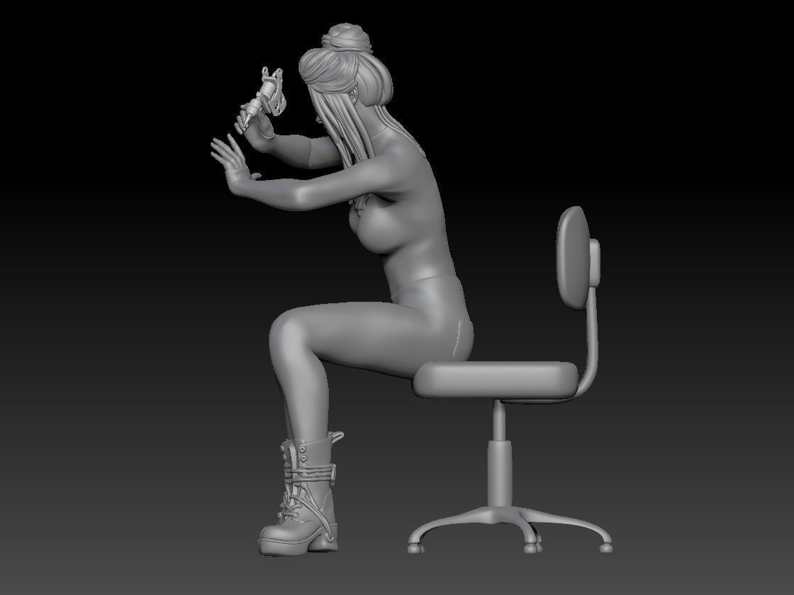 TATTOO STUDIO GIRL 1 3D print model_2
