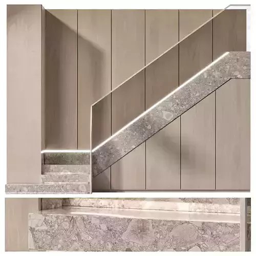 Stair modern 4 3D model