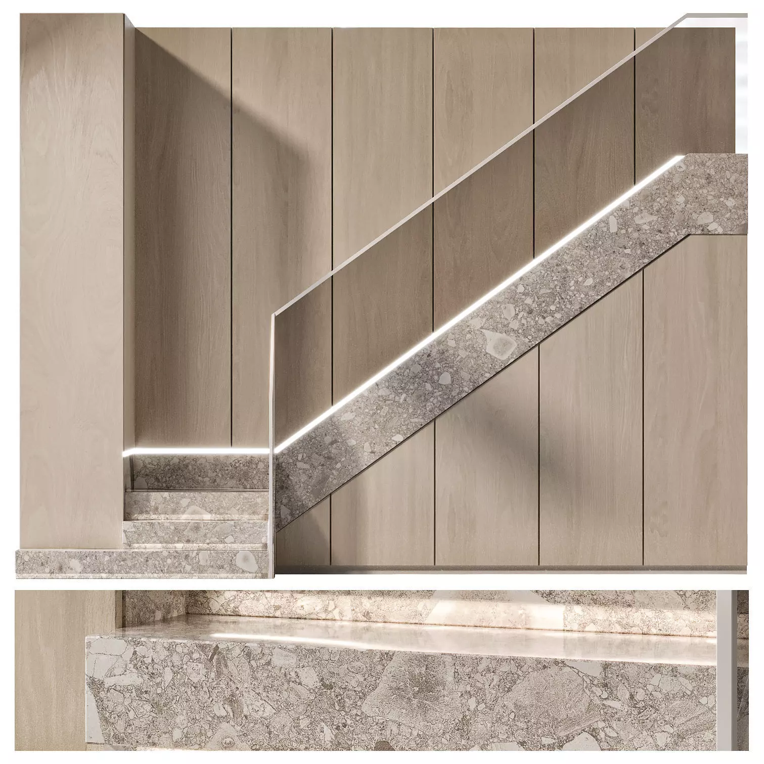 Stair modern 4 3D model