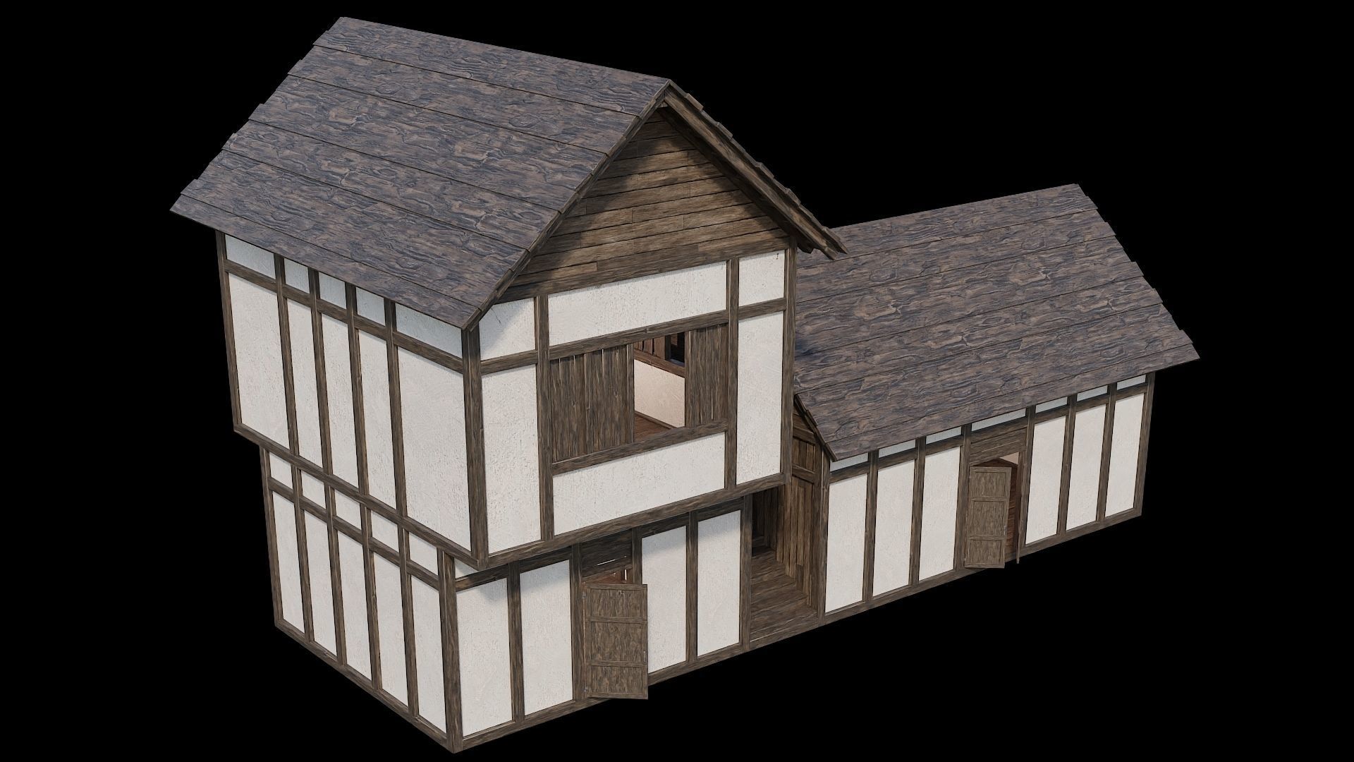 Medieval Village Pack - 6 Assets - 4K Textures Game Ready Low-poly 3D model_5
