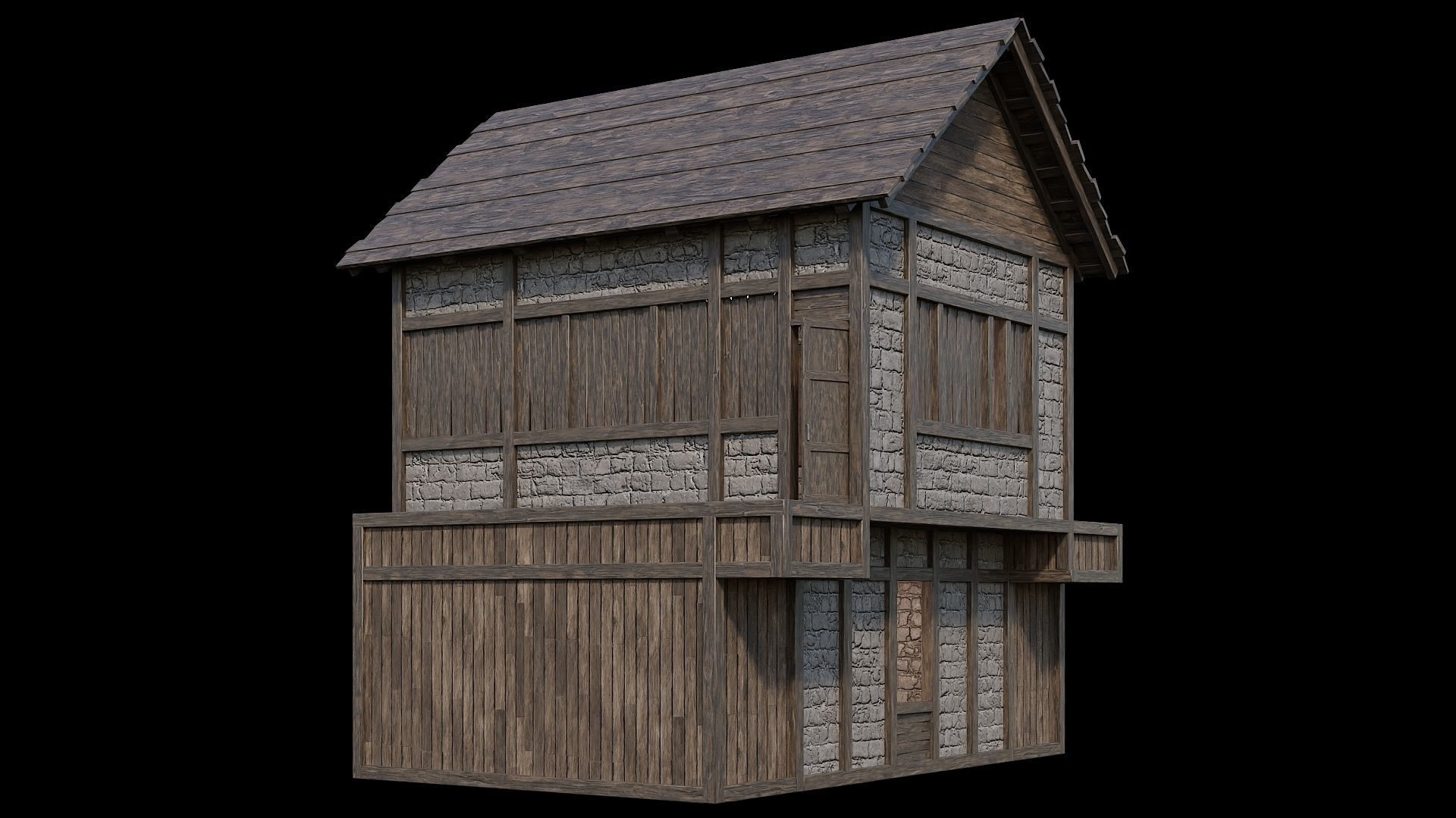 Medieval Village Pack  - 6 Assets - 4K Textures Game Ready Low-poly 3D model_16