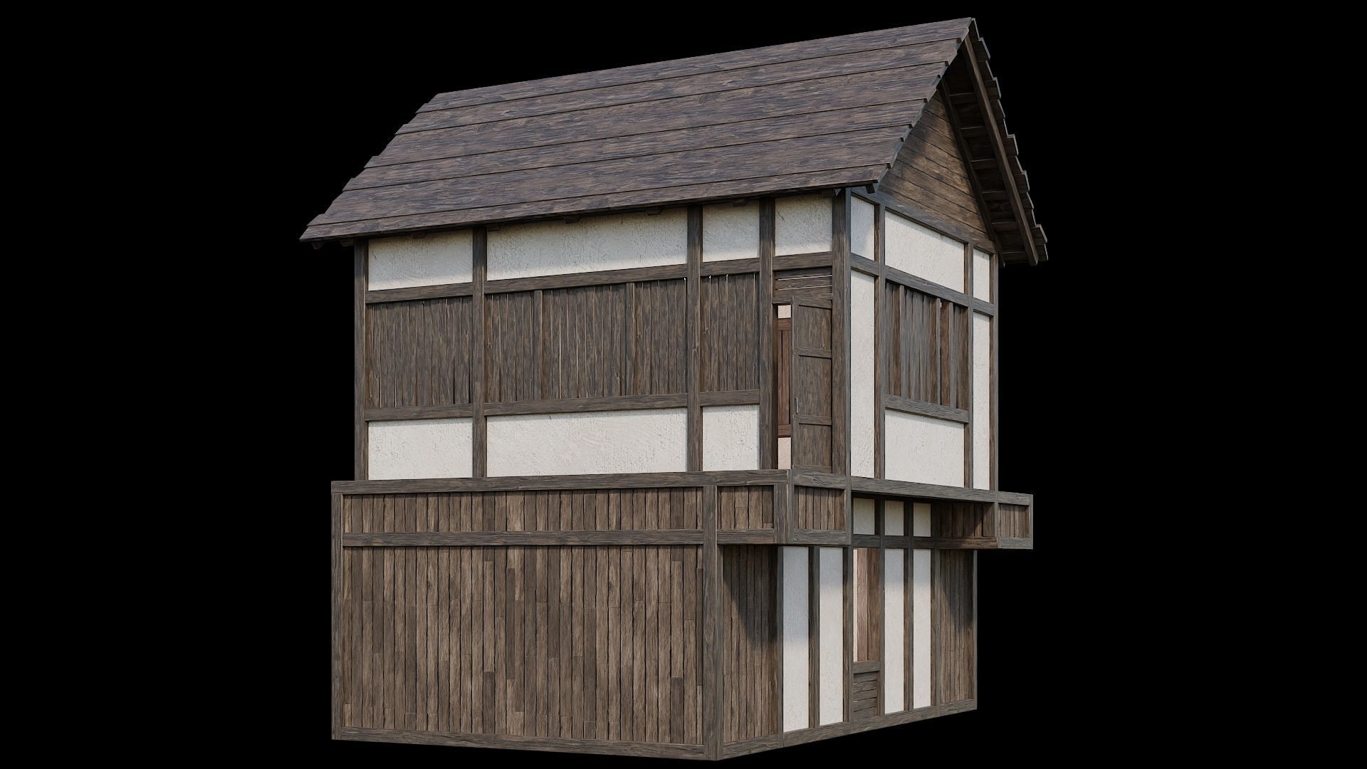 Medieval Village Pack  - 6 Assets - 4K Textures Game Ready Low-poly 3D model_3