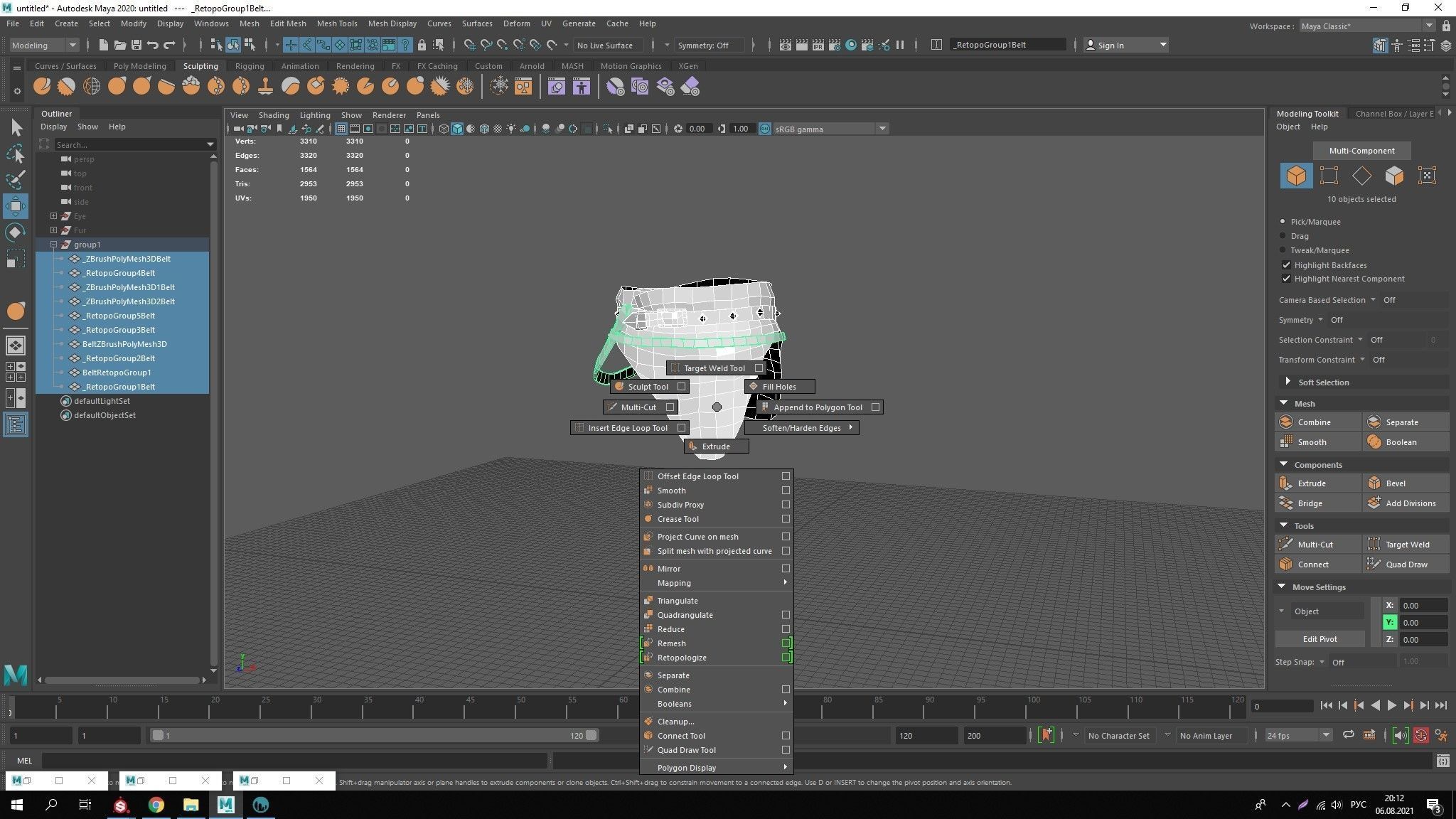 Undead Lich Low-poly 3D model_26