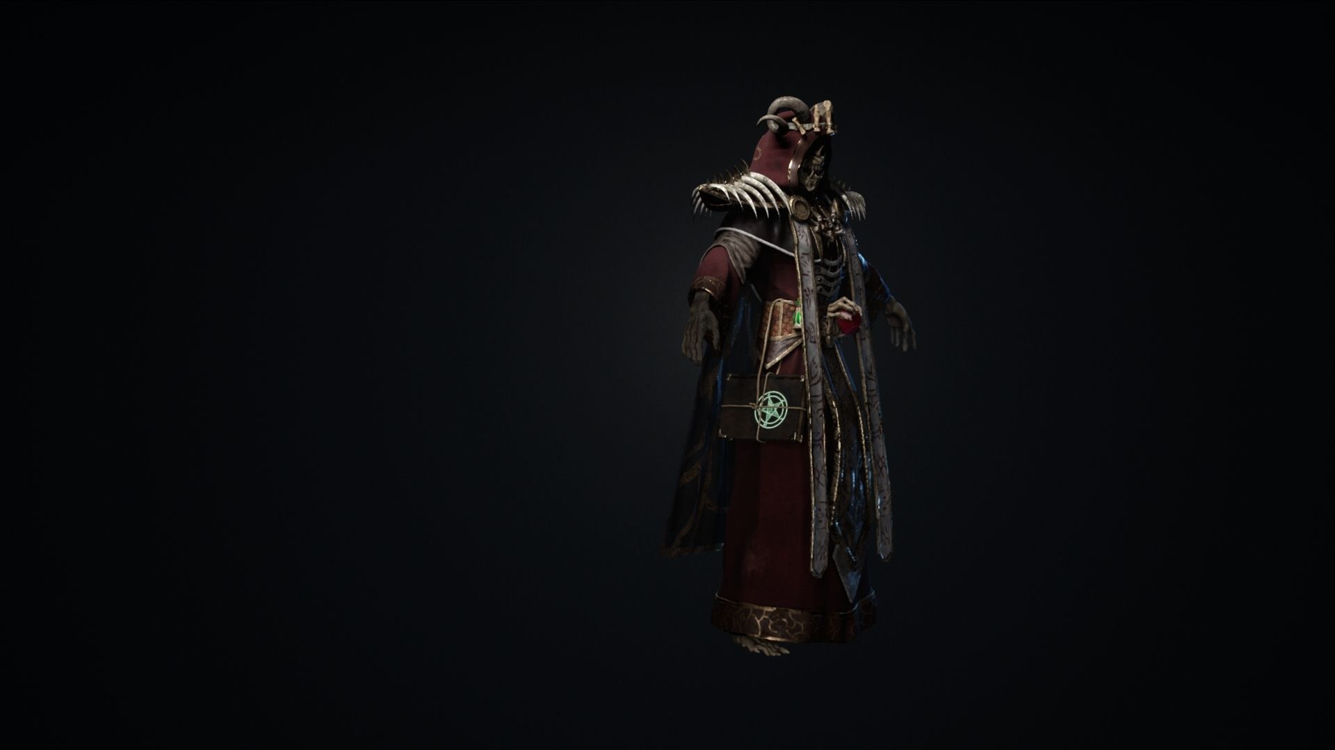 Undead Lich Low-poly 3D model_21