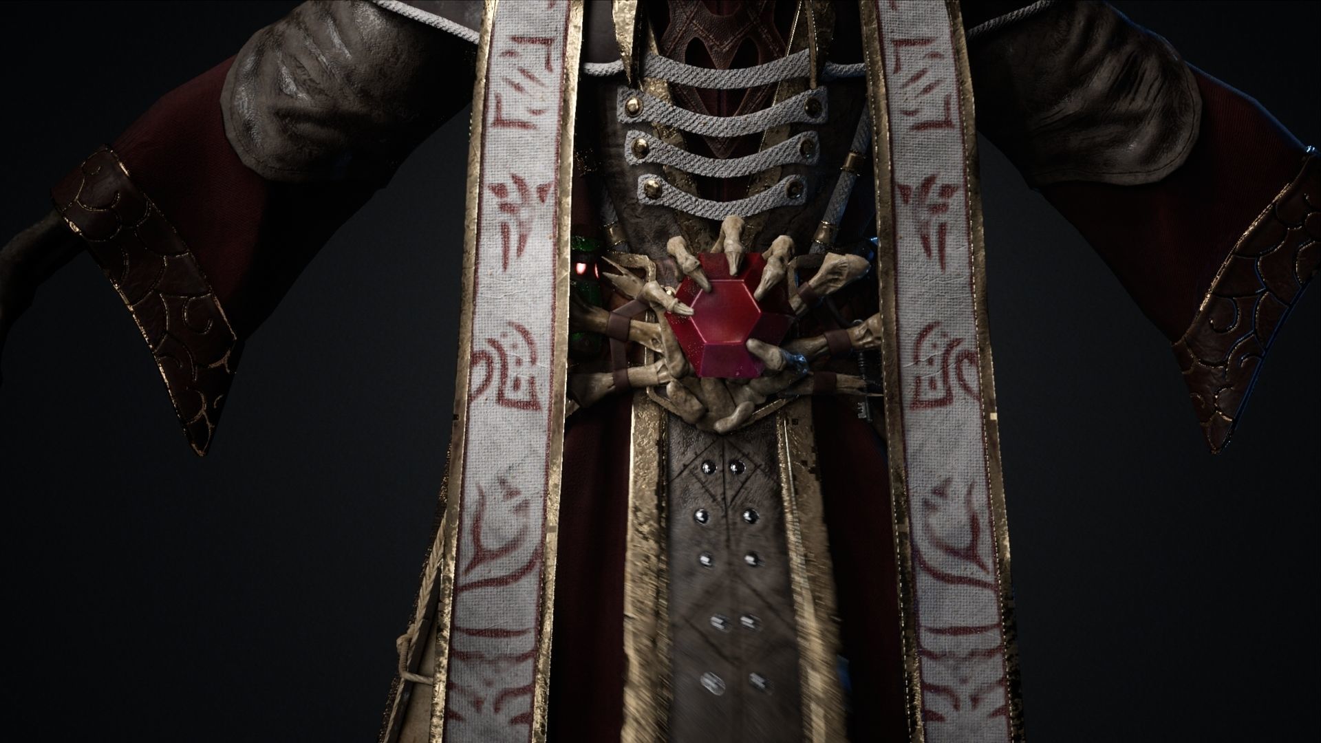 Undead Lich Low-poly 3D model_15