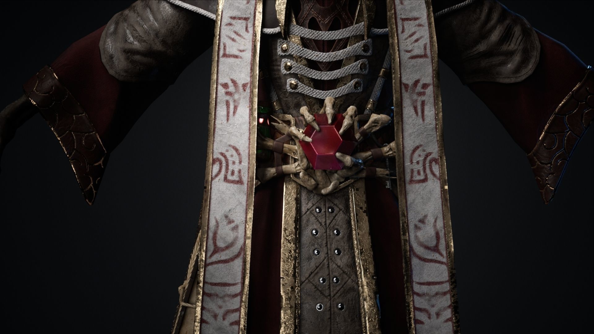 Undead Lich Low-poly 3D model_20