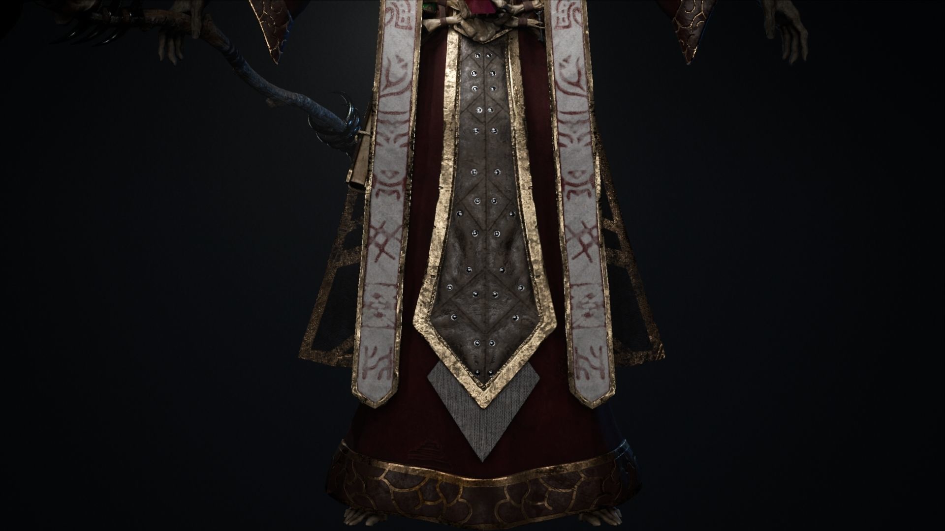 Undead Lich Low-poly 3D model_9