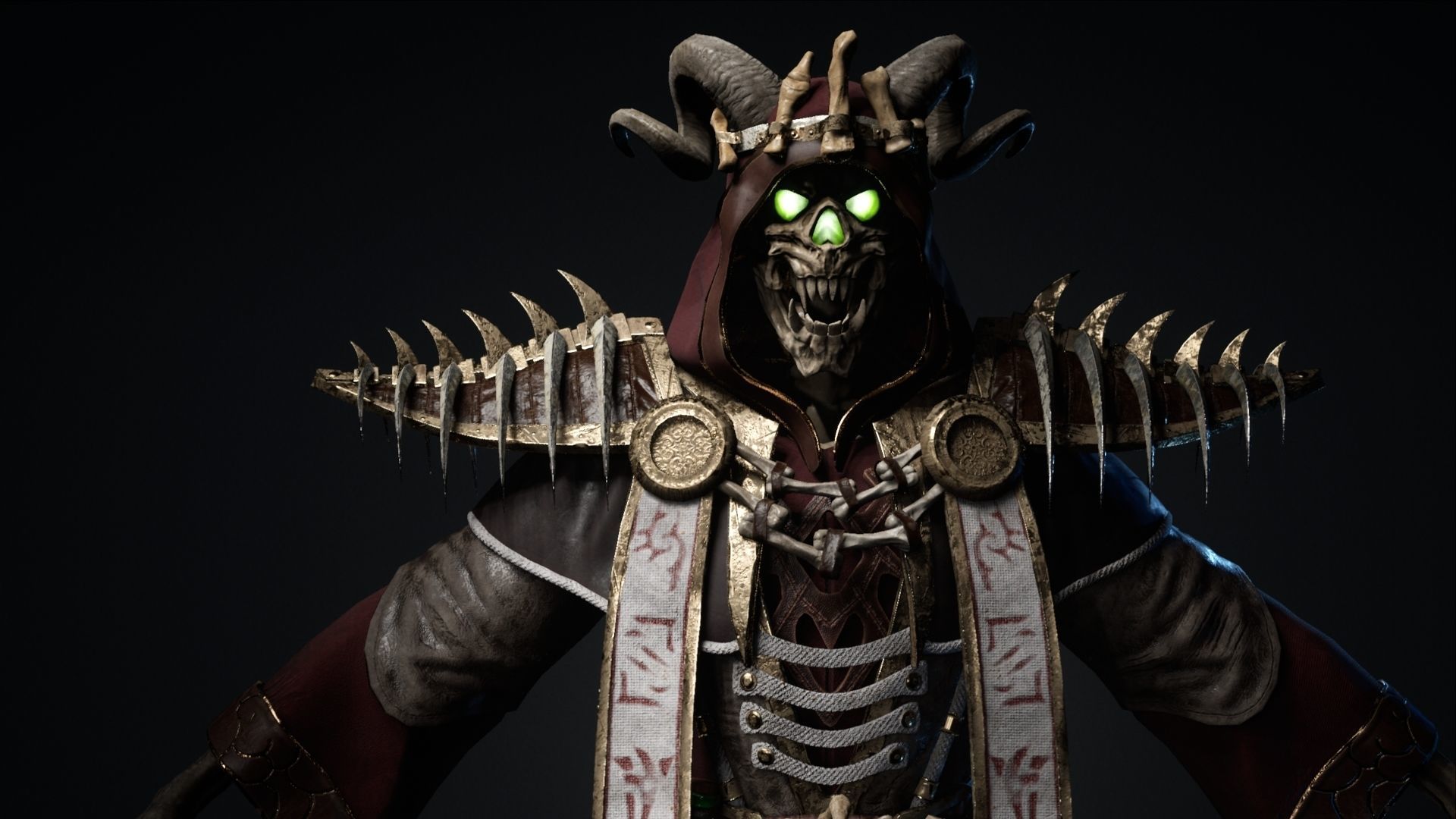 Undead Lich Low-poly 3D model_18