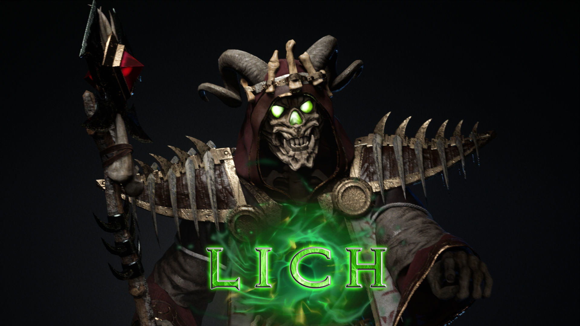 Undead Lich Low-poly 3D model_22