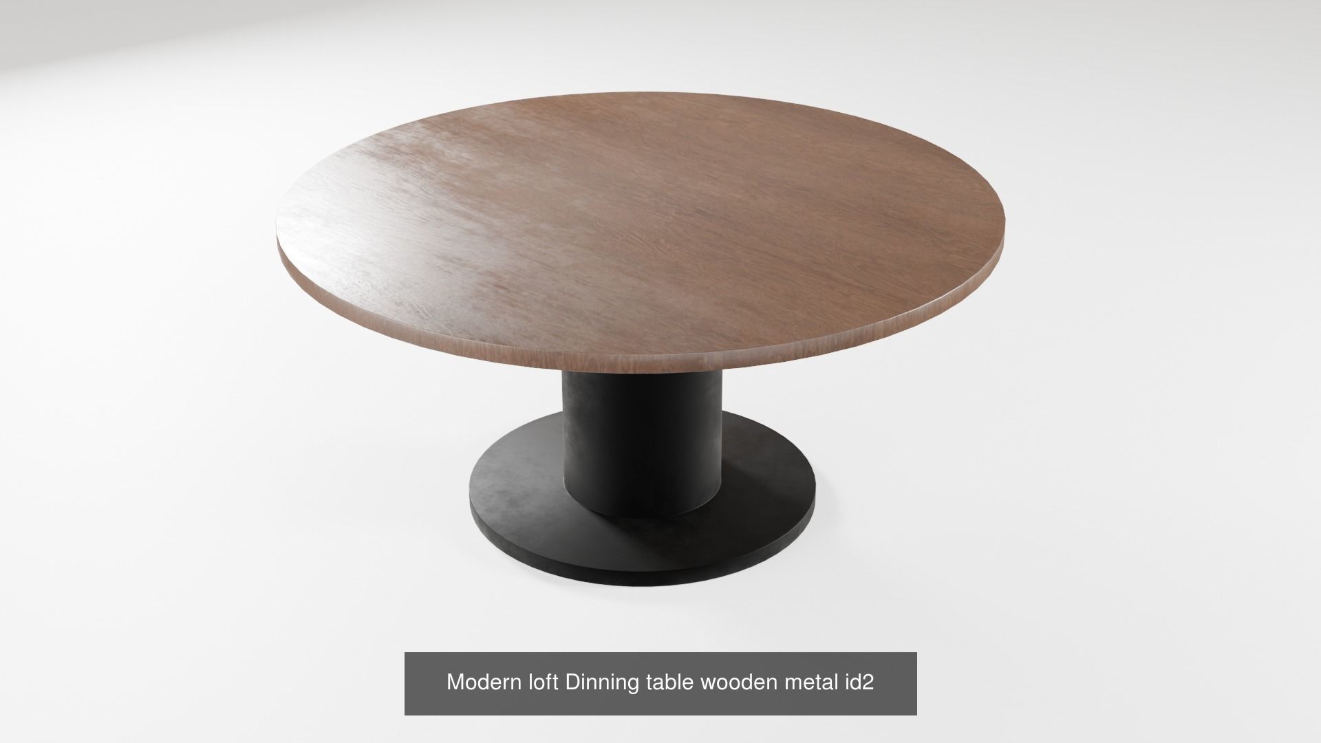 Table chair loft dining design modern wooden metal 3D Model Collection_20