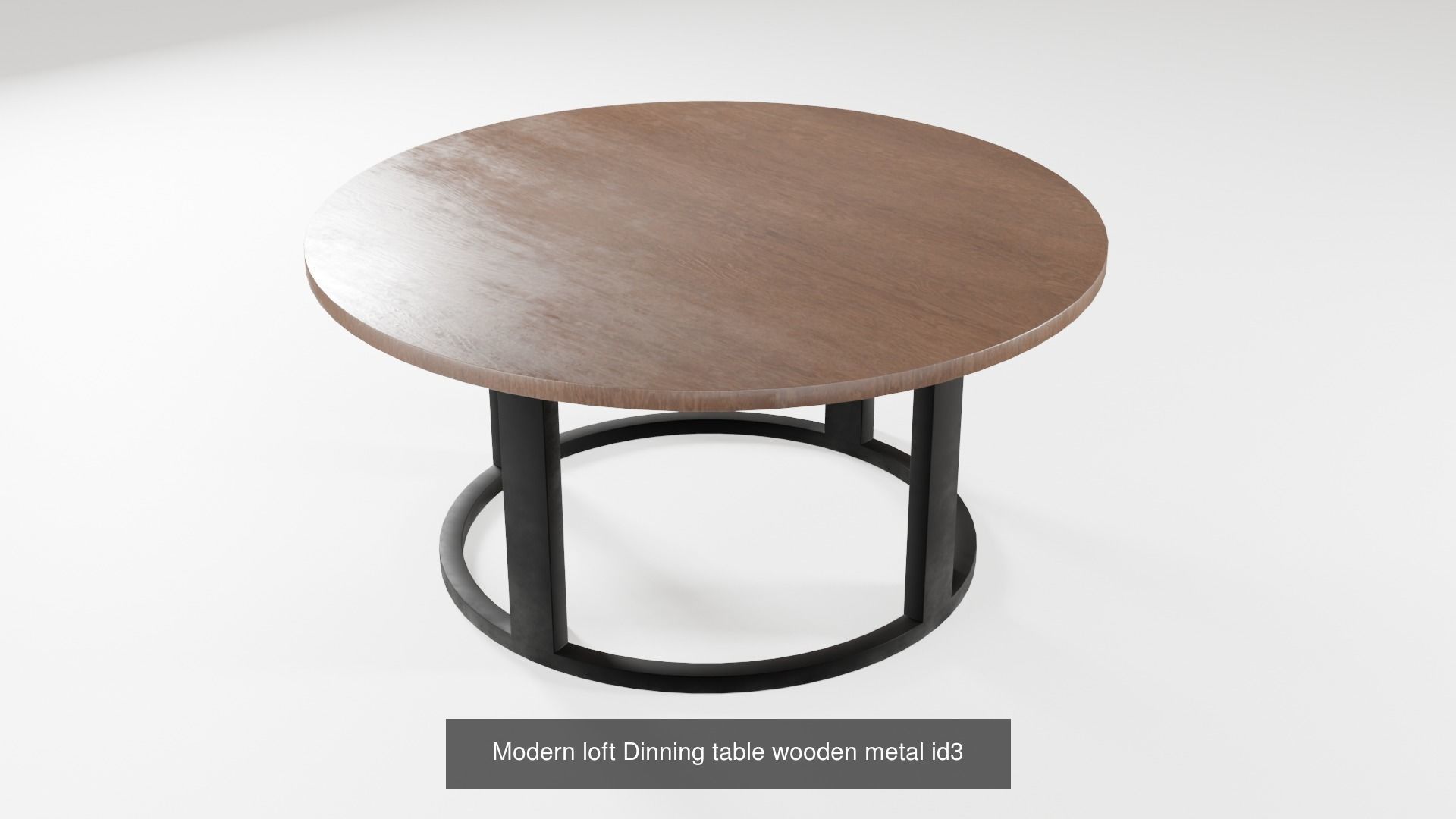 Table chair loft dining design modern wooden metal 3D Model Collection_19