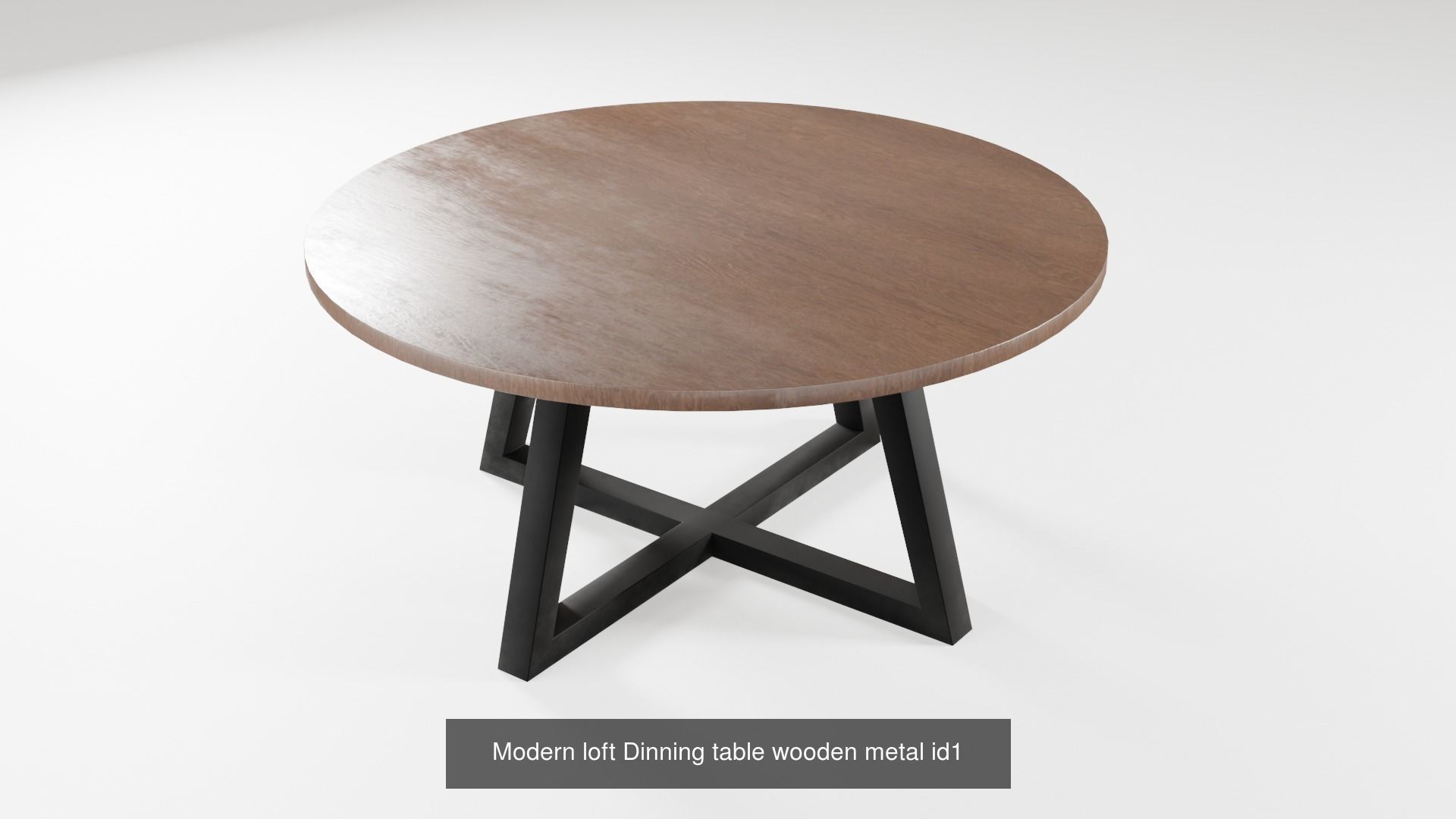 Table chair loft dining design modern wooden metal 3D Model Collection_11