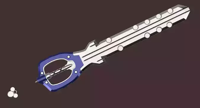 Kingdom Hearts 3 - Riku Braveheart keyblade 3D print model