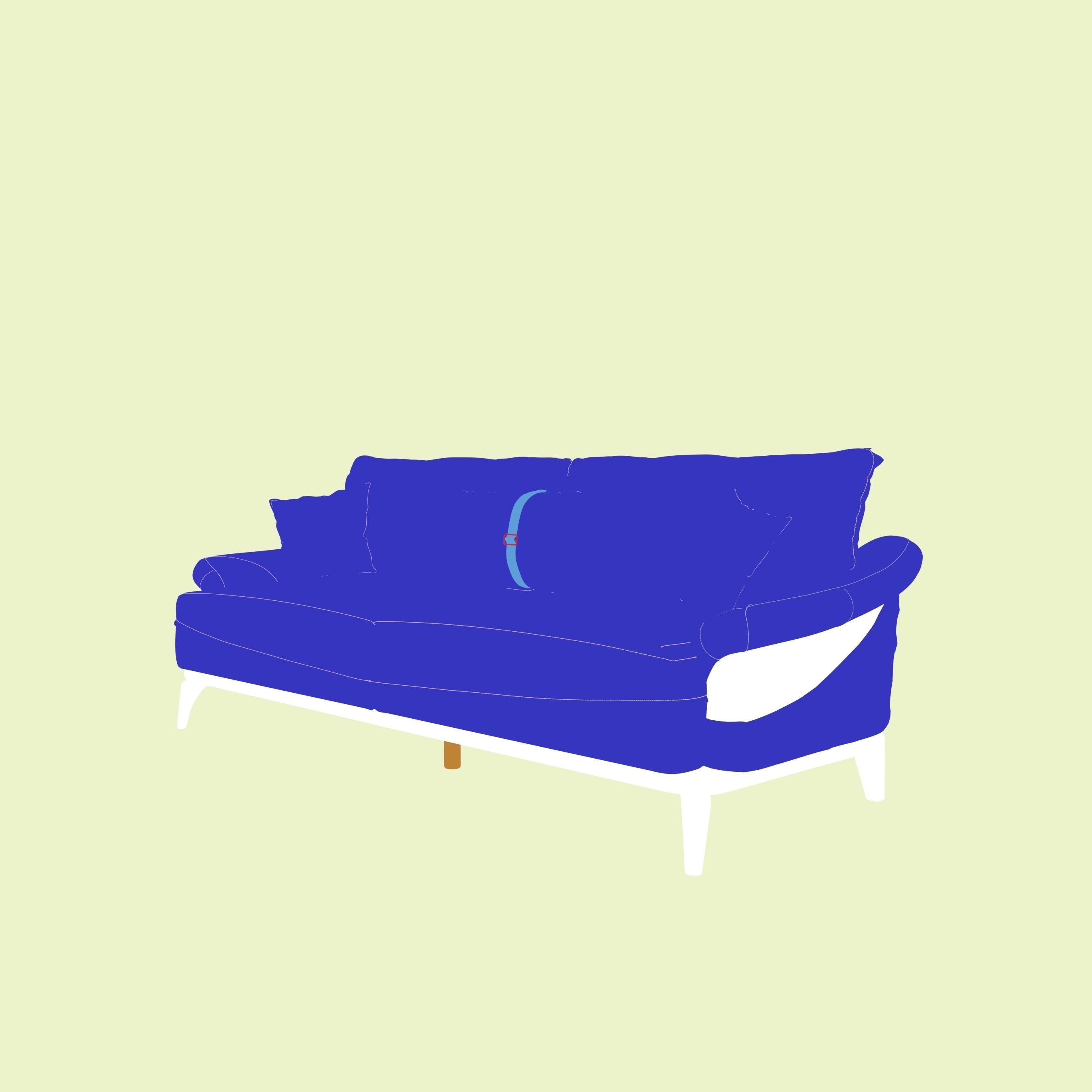 Sofa three seater 3D model_13