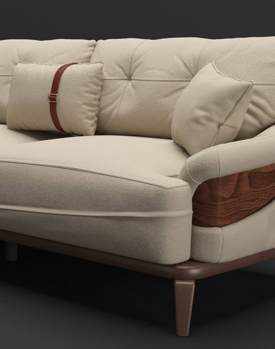Sofa three seater 3D model_9