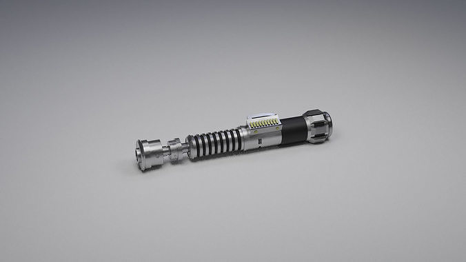 Obi-Wan Kenobi lightsaber Low-poly 3D model