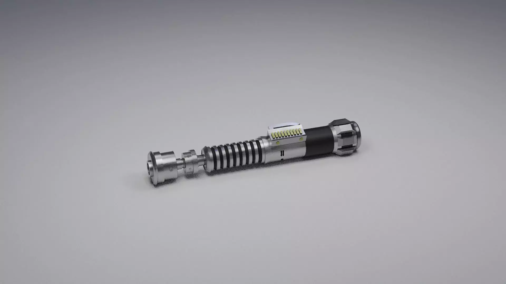 Obi-Wan Kenobi lightsaber Low-poly 3D model_0
