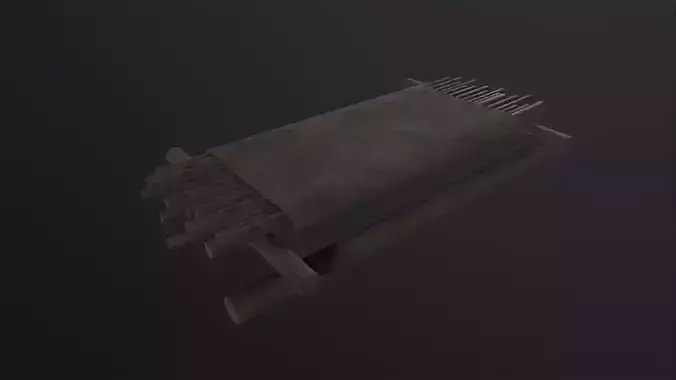 Medieval Bed 3D Model