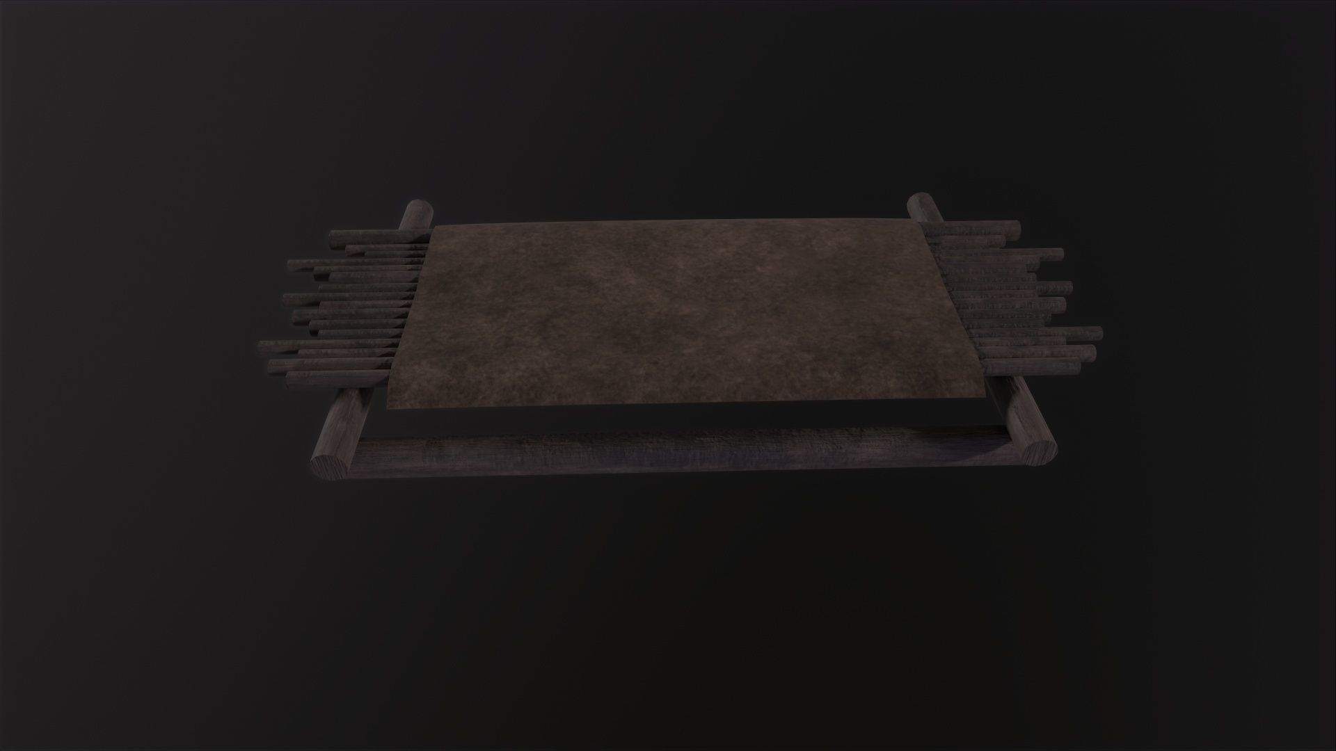 Medieval Bed 3D Model Low-poly 3D model_5
