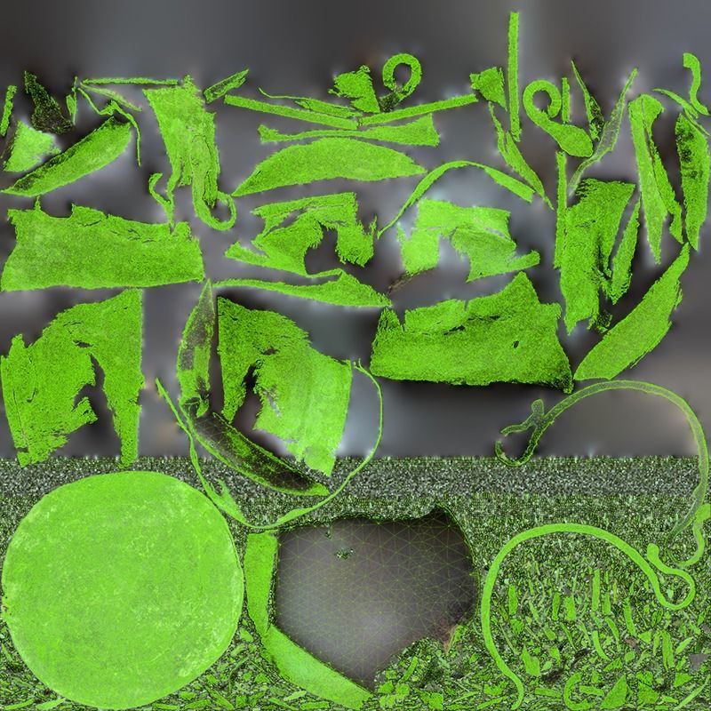 Antique crushed copper pot 3D model_6