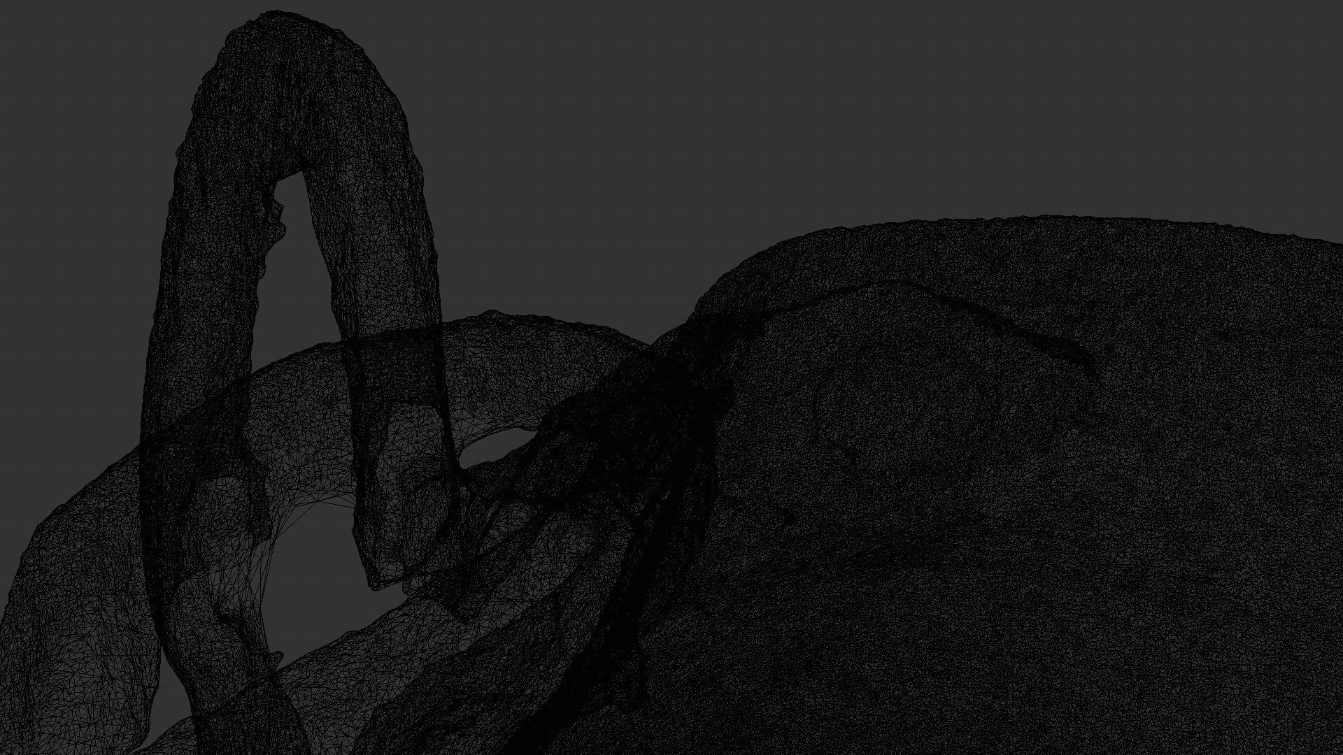 Antique crushed copper pot 3D model_7