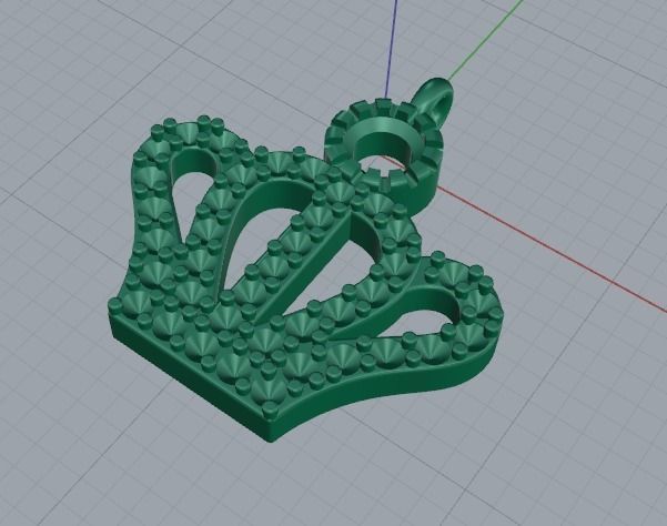 Pendant crown Model 4222 3D print model_2
