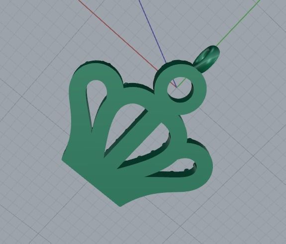 Pendant crown Model 4222 3D print model_5