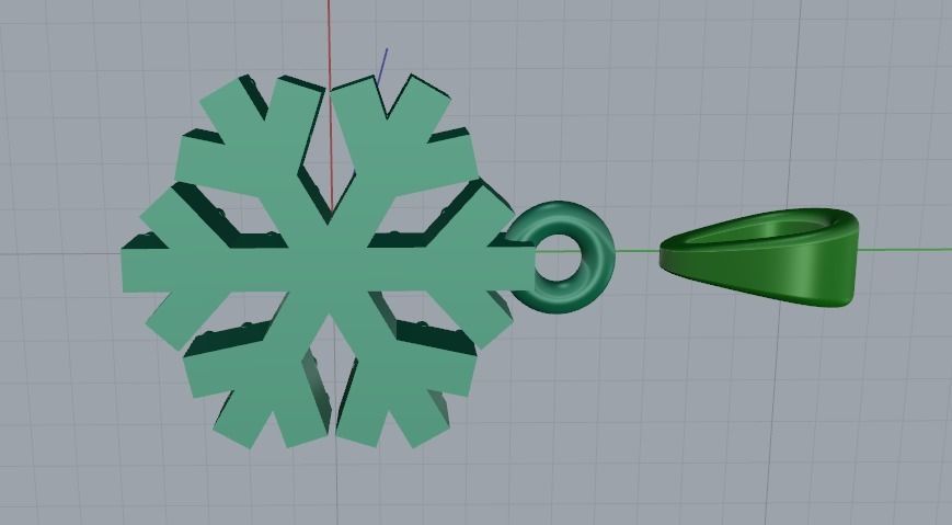 Snowflake pendant Model 4220 3D print model_4