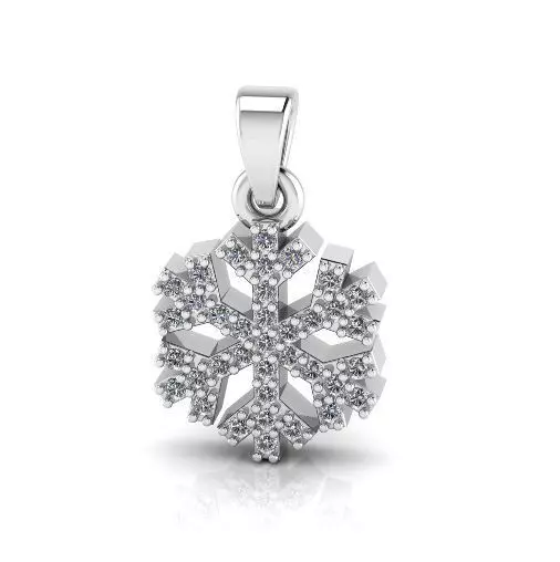Snowflake pendant Model 4220 3D print model_0