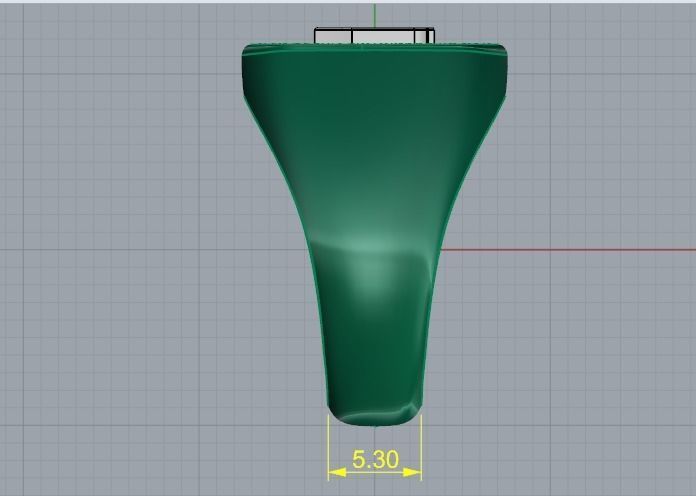 Ring with the letter L Model 4216 3D print model_6