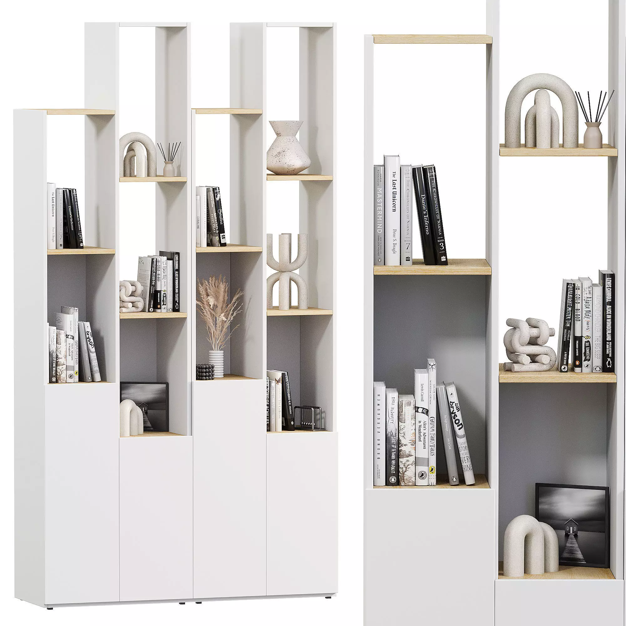 Matis Rack modular Matis 1 White 3D model_0