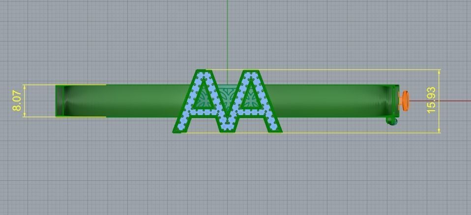 Letter A bracelet Model 4210 3D print model_6