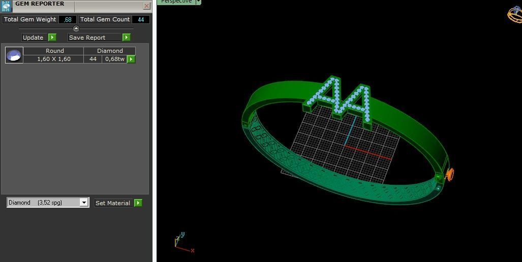 Letter A bracelet Model 4210 3D print model_7