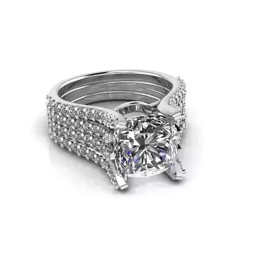 Engagement halo rings Model 4205