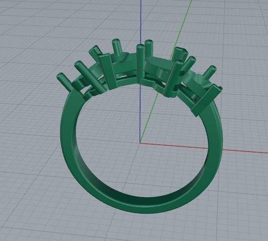 Heart ring Model 4198 3D print model_3