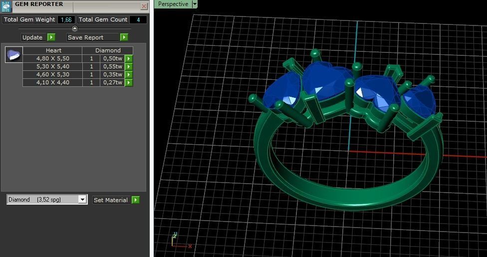 Heart ring Model 4198 3D print model_8