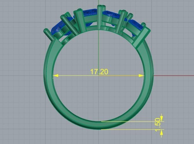Heart ring Model 4198 3D print model_5