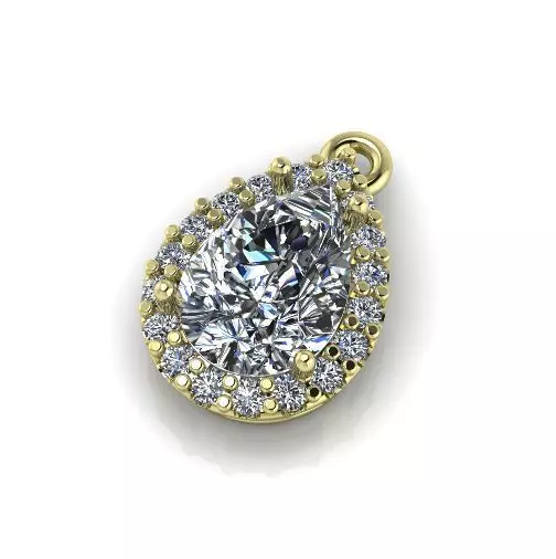 Pear pendant Model 4196 3D print model_0