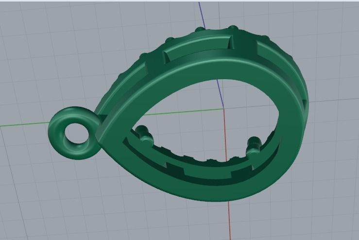 Pear pendant Model 4196 3D print model_4