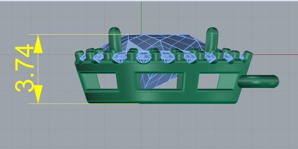 Pear pendant Model 4196 3D print model_6