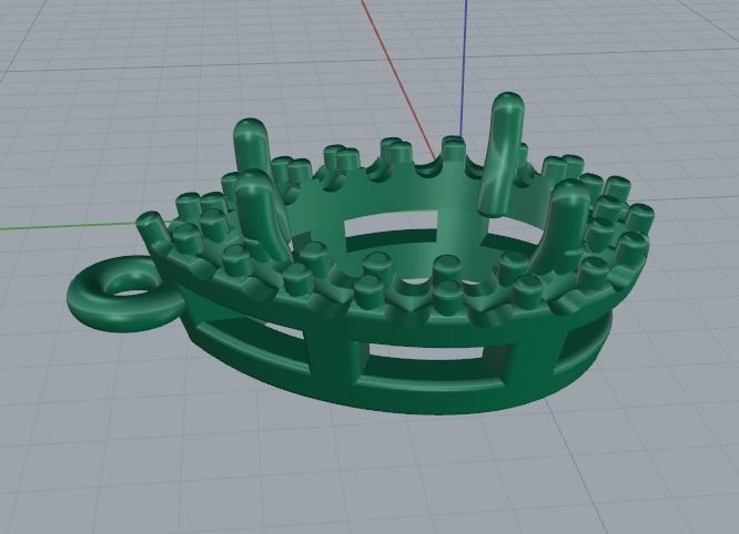 Pear pendant Model 4196 3D print model_3