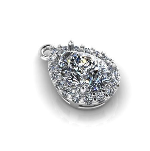 Pear pendant Model 4196 3D print model_1