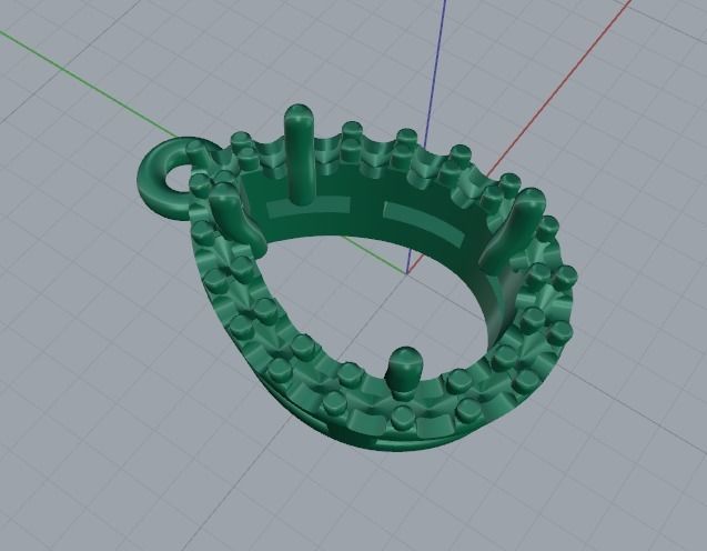 Pear pendant Model 4196 3D print model_2