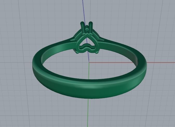 Heart ring Model 4193 3D print model_5