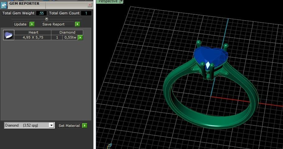 Heart ring Model 4193 3D print model_9
