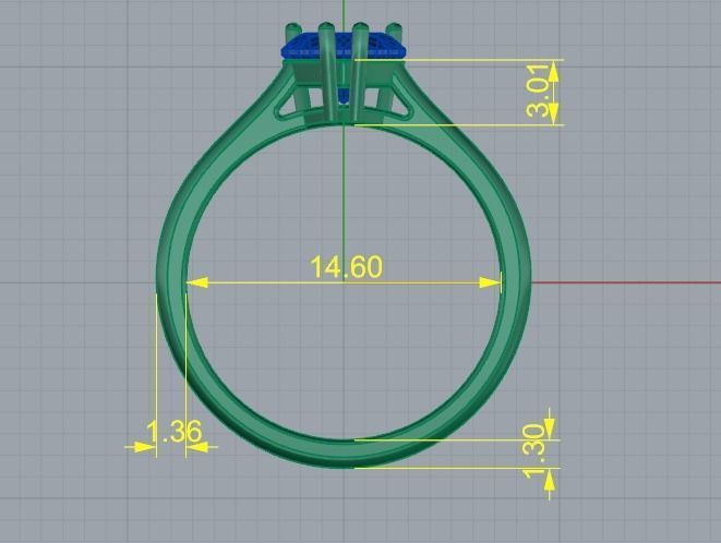 Heart ring Model 4193 3D print model_6