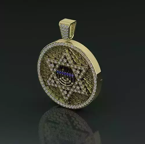 Star of David pendant Model 4188
