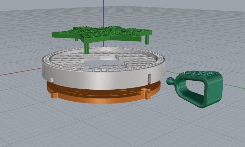 Star of David pendant Model 4188 3D print model_2